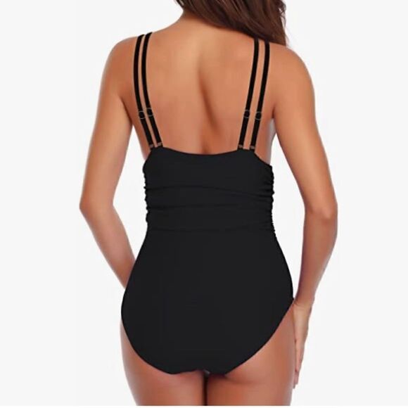 YOU DI AN
One Piece Swimsuit Tummy Control Bathing Suit  Crisscross - Picture 6 of 9